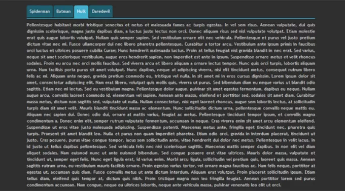Табы и вкладки для сайта
